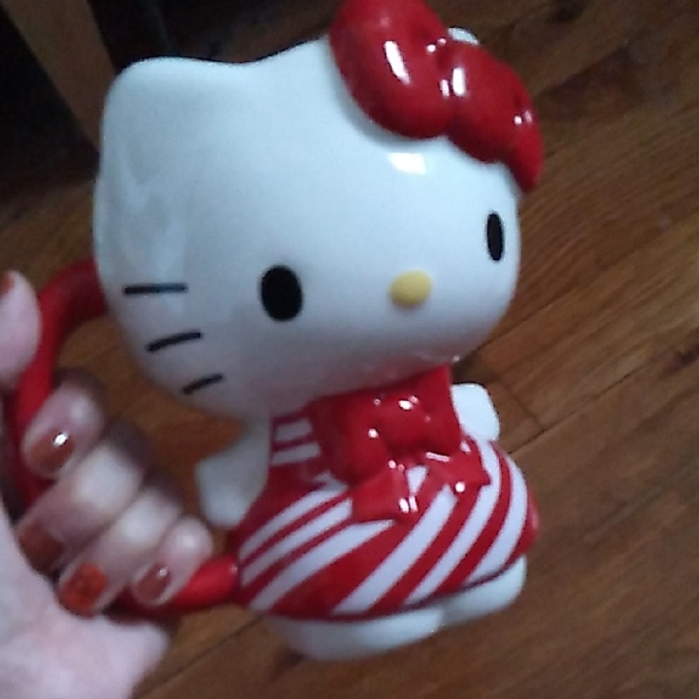 Hello Kitty Red, White & Black Ceramic Character Mug